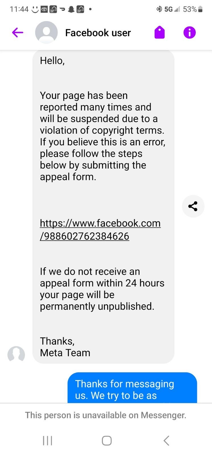 messenger-scam